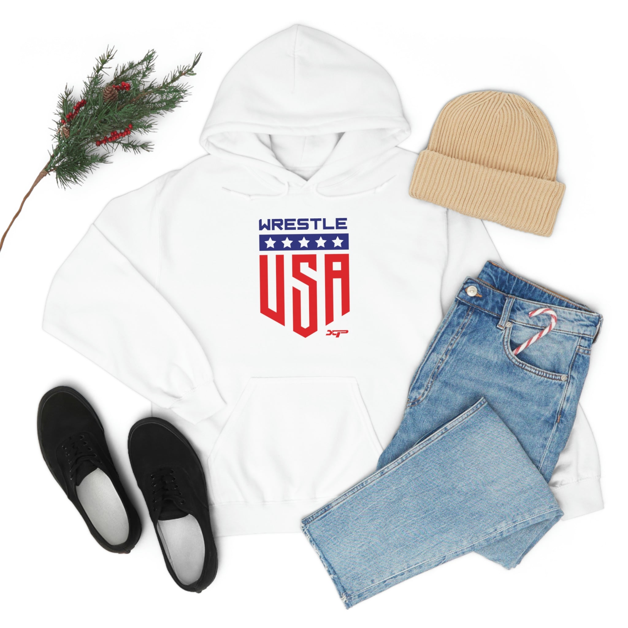 Custom Wrestle USA Hoodie by XPA Gear