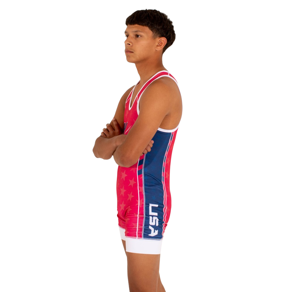 Approved Freestyle & Greco Nationals Fully Sublimated Wrestling Singlet