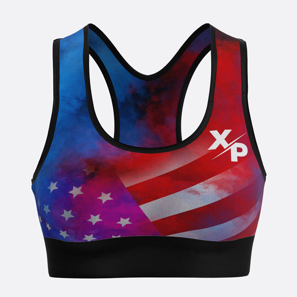 US Smoke XP Logo Sports Bra Xtreme Pro Apparel