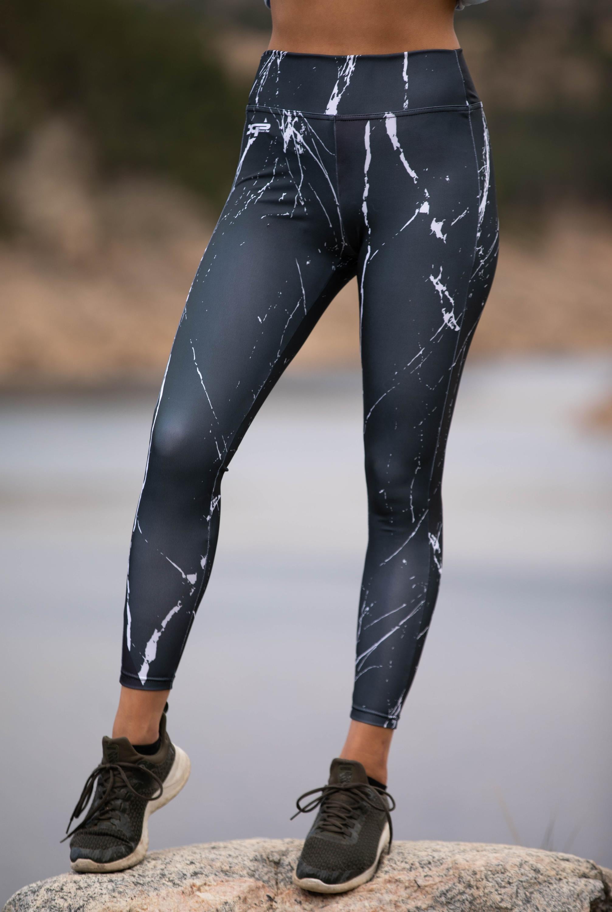 Black Marble Womens Compression Pants – Xtreme Pro Apparel