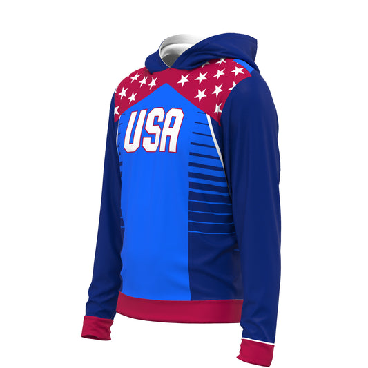 Olympic Championship Fully Sublimated Hoodie in Blue