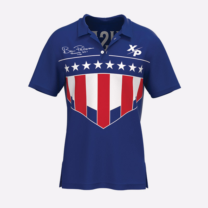 Ben Peterson Olympic Gold Medal 72' Fully Sublimated Polo Xtreme Pro Apparel