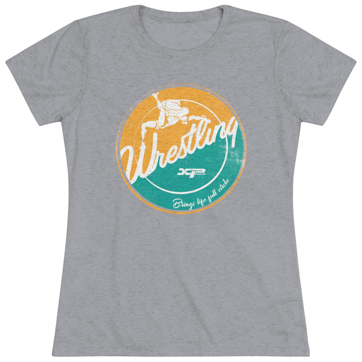 Wrestling Brings Life Full Circle Women's Triblend Tee by XPA Gear