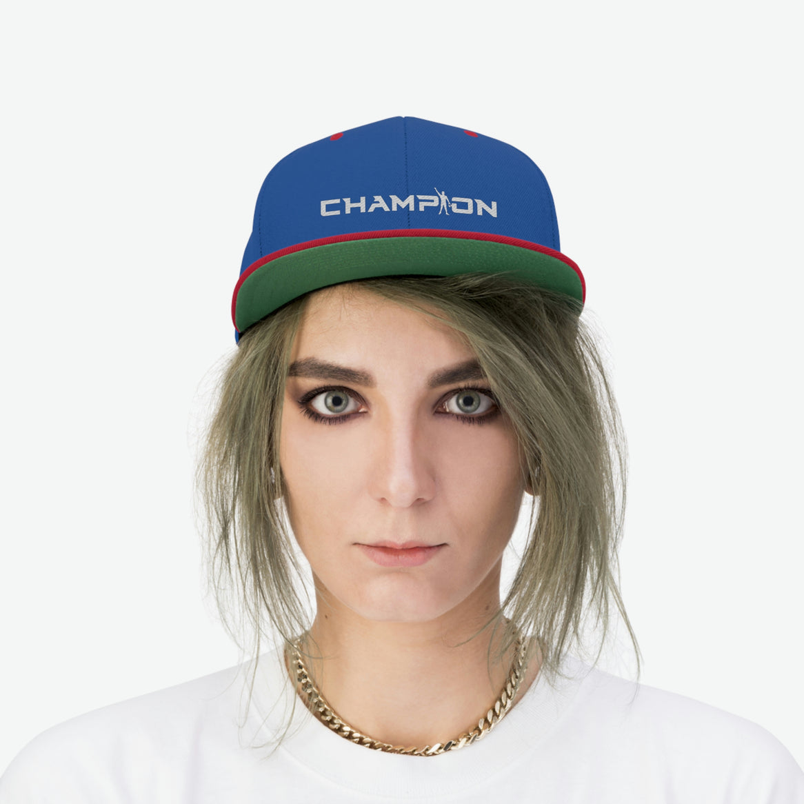 Champion Wrestling Unisex Flat Bill Hat