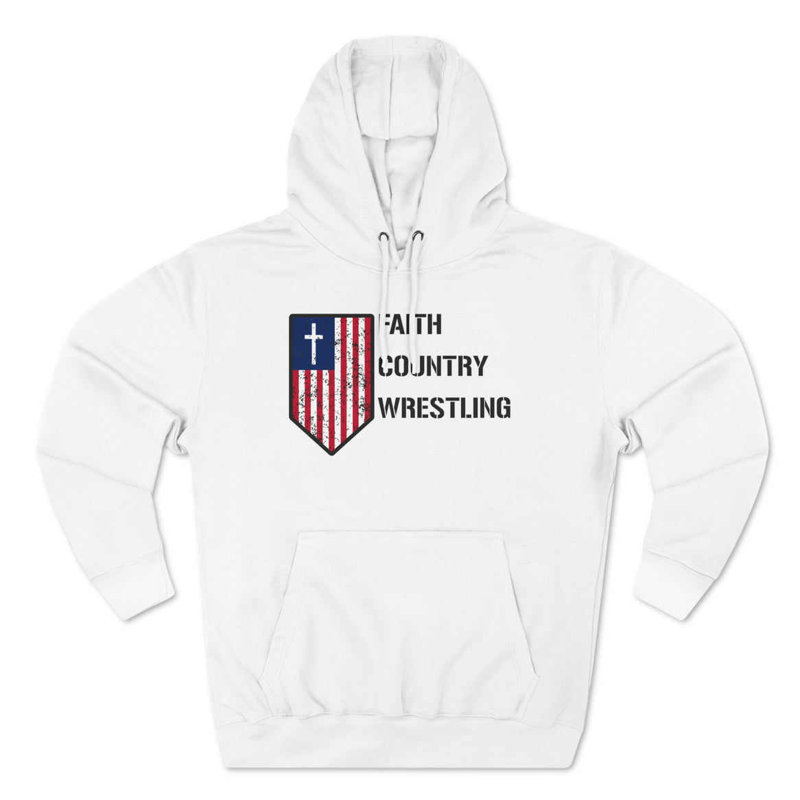 Faith, Country, Wrestling Unisex Premium Pullover Hoodie