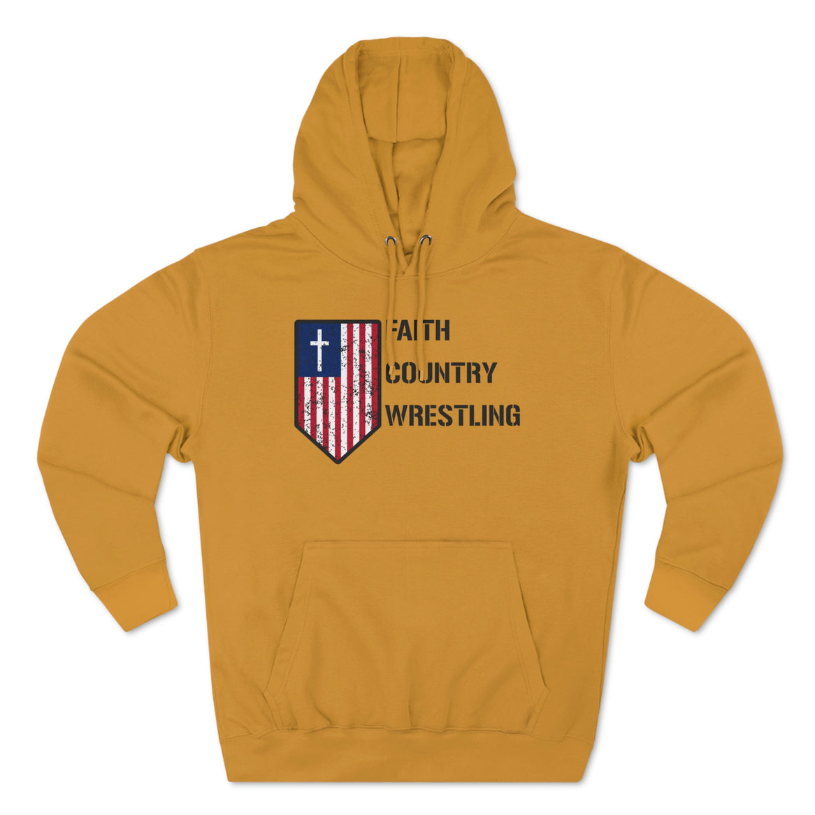 Faith, Country, Wrestling Unisex Premium Pullover Hoodie