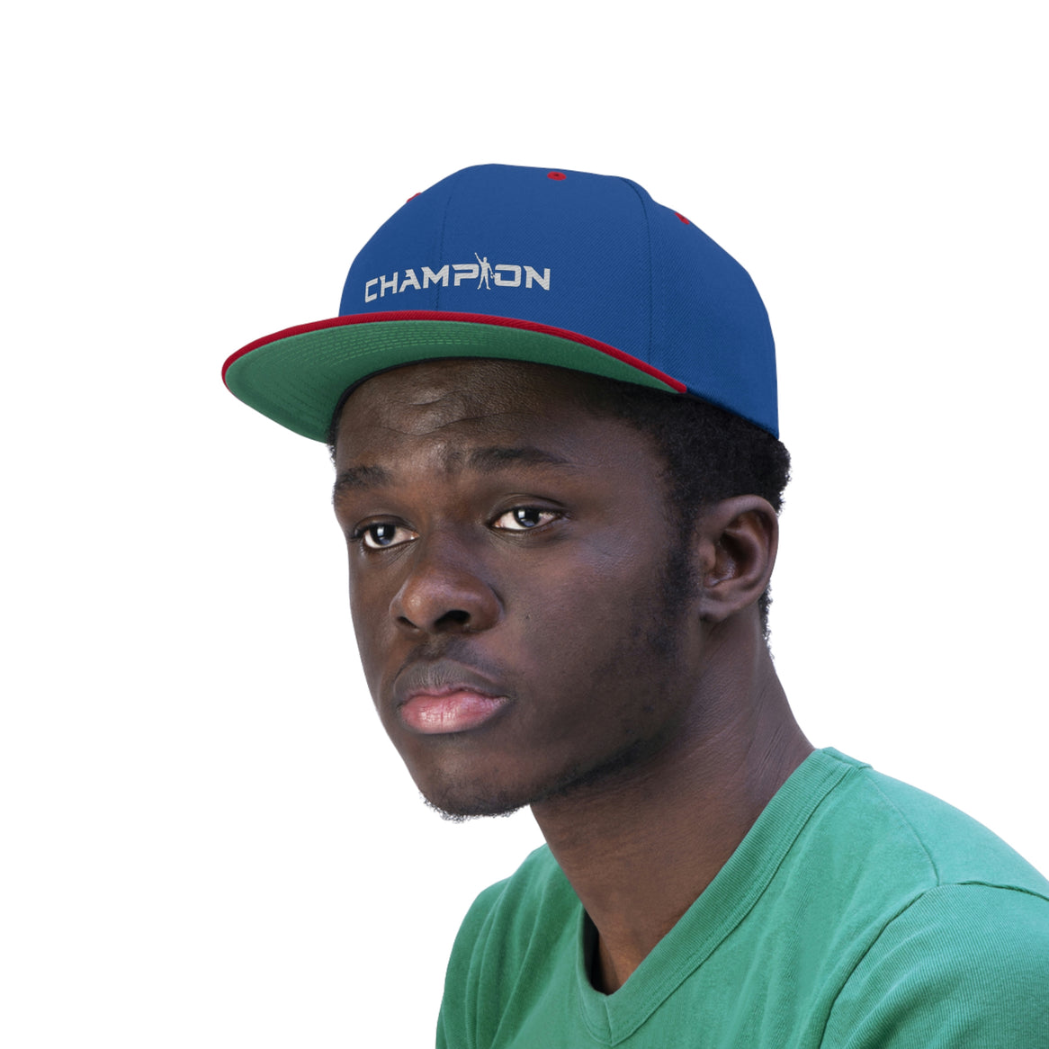 Champion Wrestling Unisex Flat Bill Hat