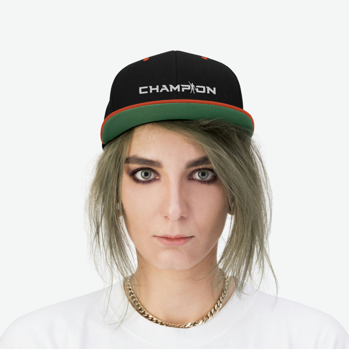 Champion Wrestling Unisex Flat Bill Hat