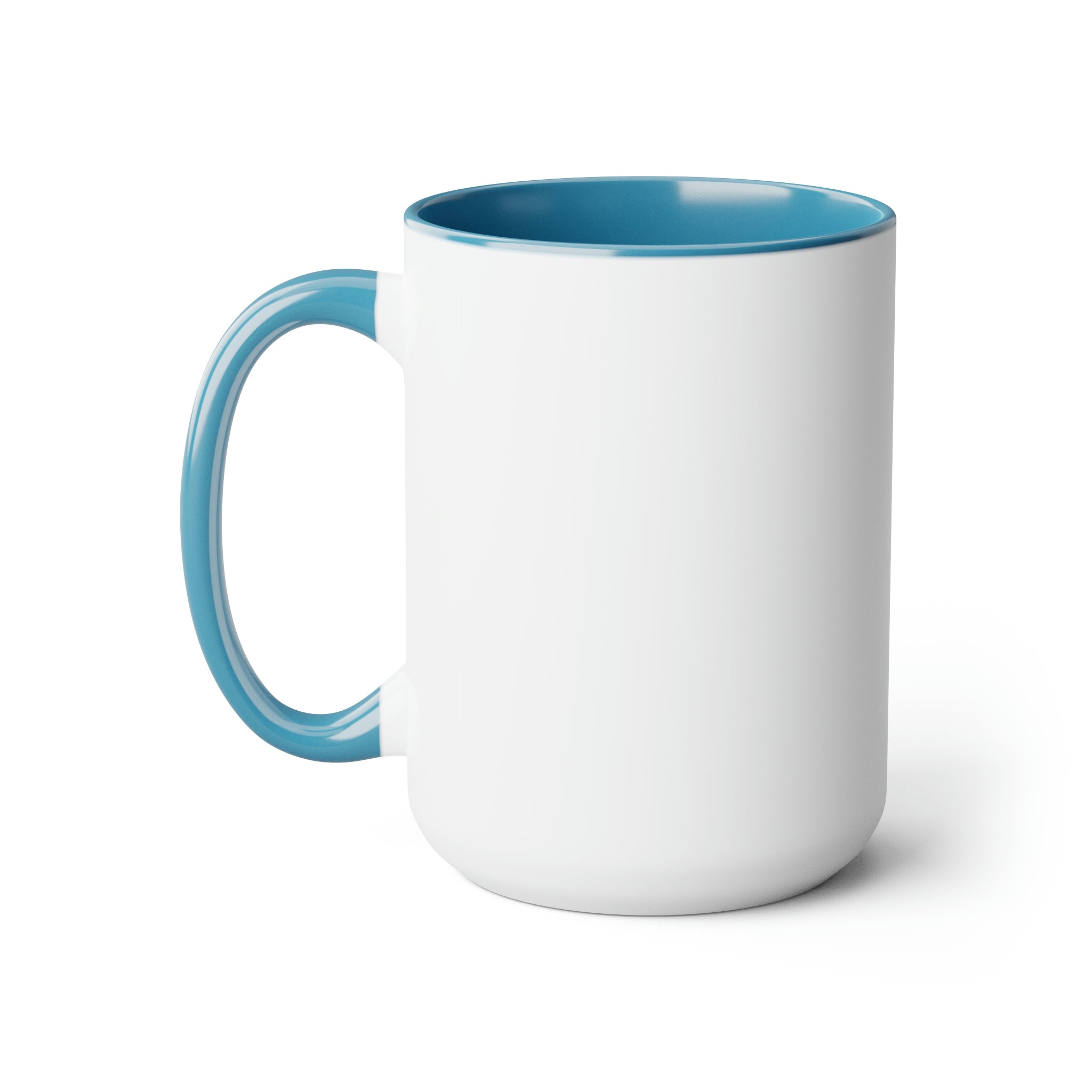 Wrestling Grandpa Two-Tone Coffee Mugs, 15oz