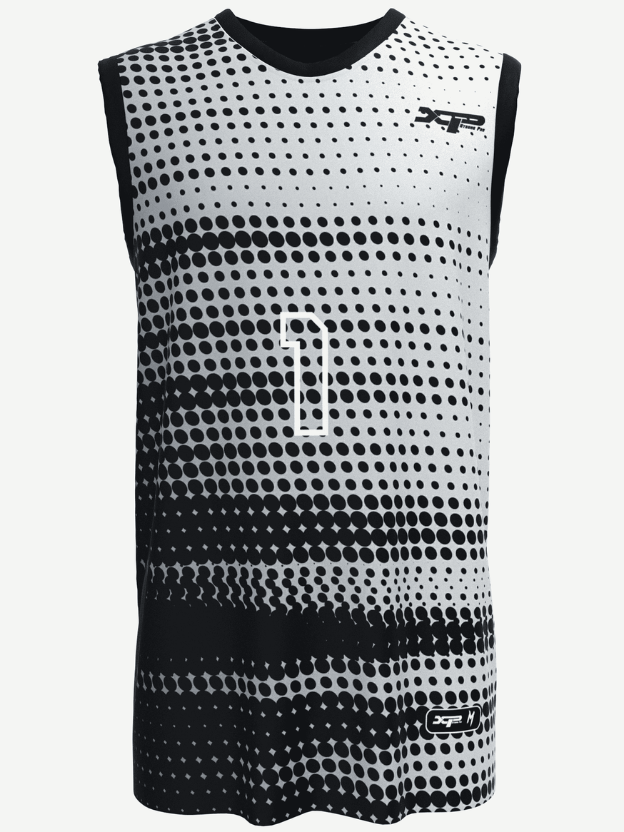 Halftone Speed Jersey in black and white Xtreme Pro Apparel