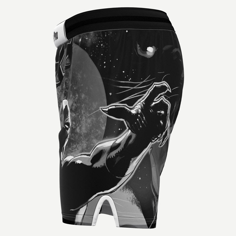 Black Panther Wakanda Fight Shorts Xtreme Pro Apparel