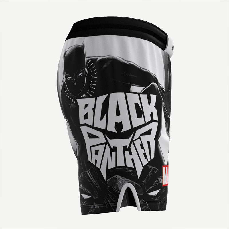 Black Panther Wakanda Fight Shorts Xtreme Pro Apparel