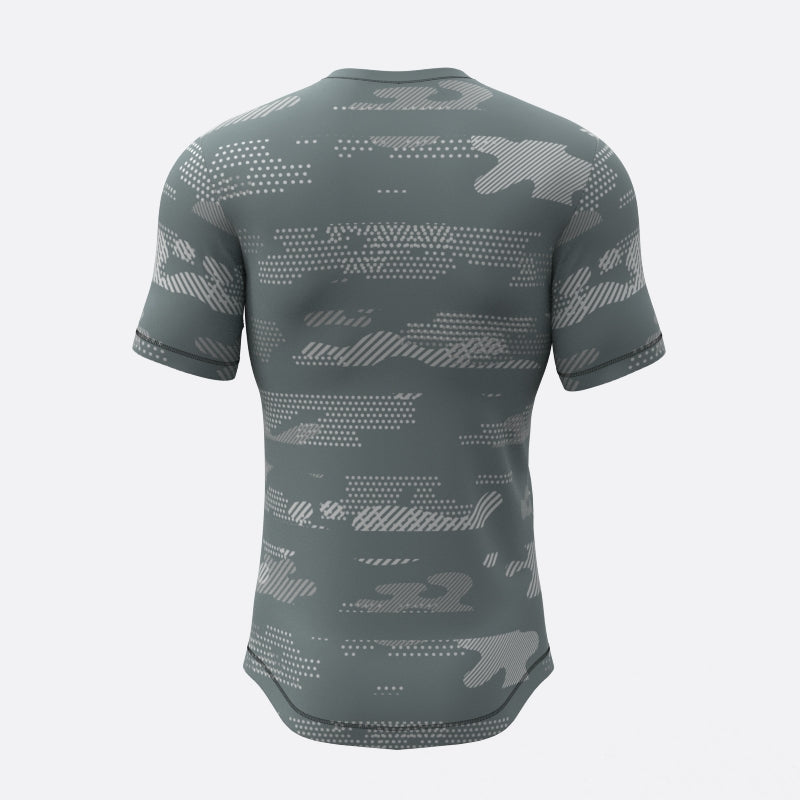 Geo Cam Compression Tee In Graphite Xtreme Pro Apparel