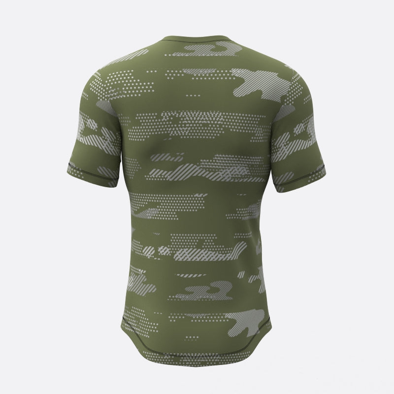 Geo Cam Compression Tee In Green Xtreme Pro Apparel