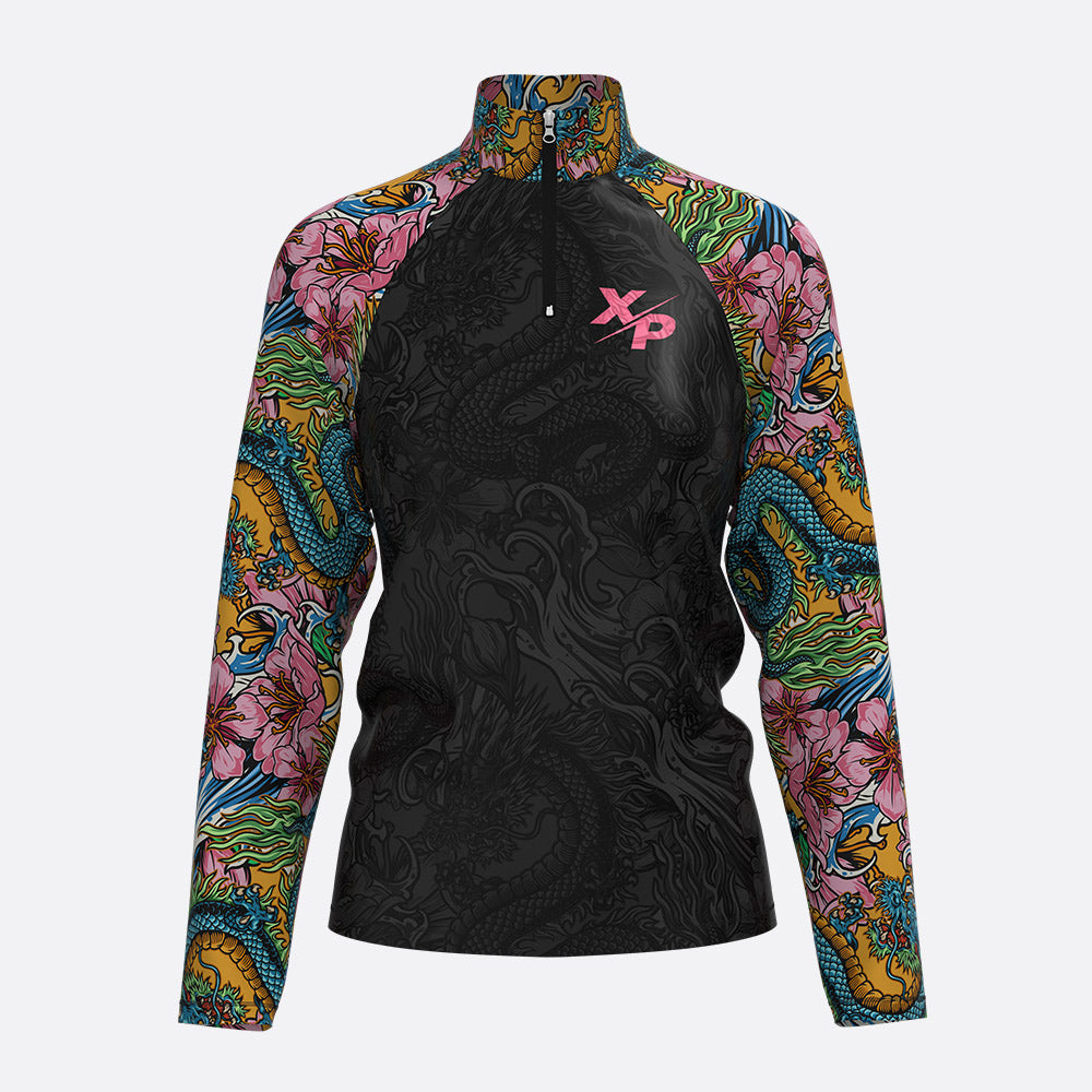 Fully Sublimated Dragon Quarter Zip Jacket Xtreme Pro Apparel