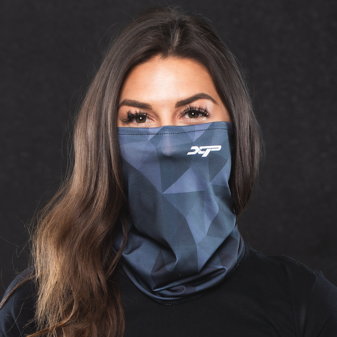 Sublimated Antimicrobial Neck Gaiter in Black Xtreme Pro Apparel