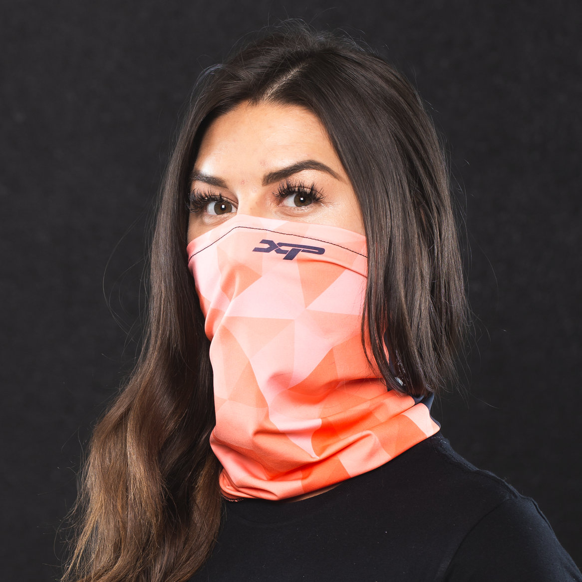 Sublimated Antimicrobial Neck Gaiter in Coral Xtreme Pro Apparel