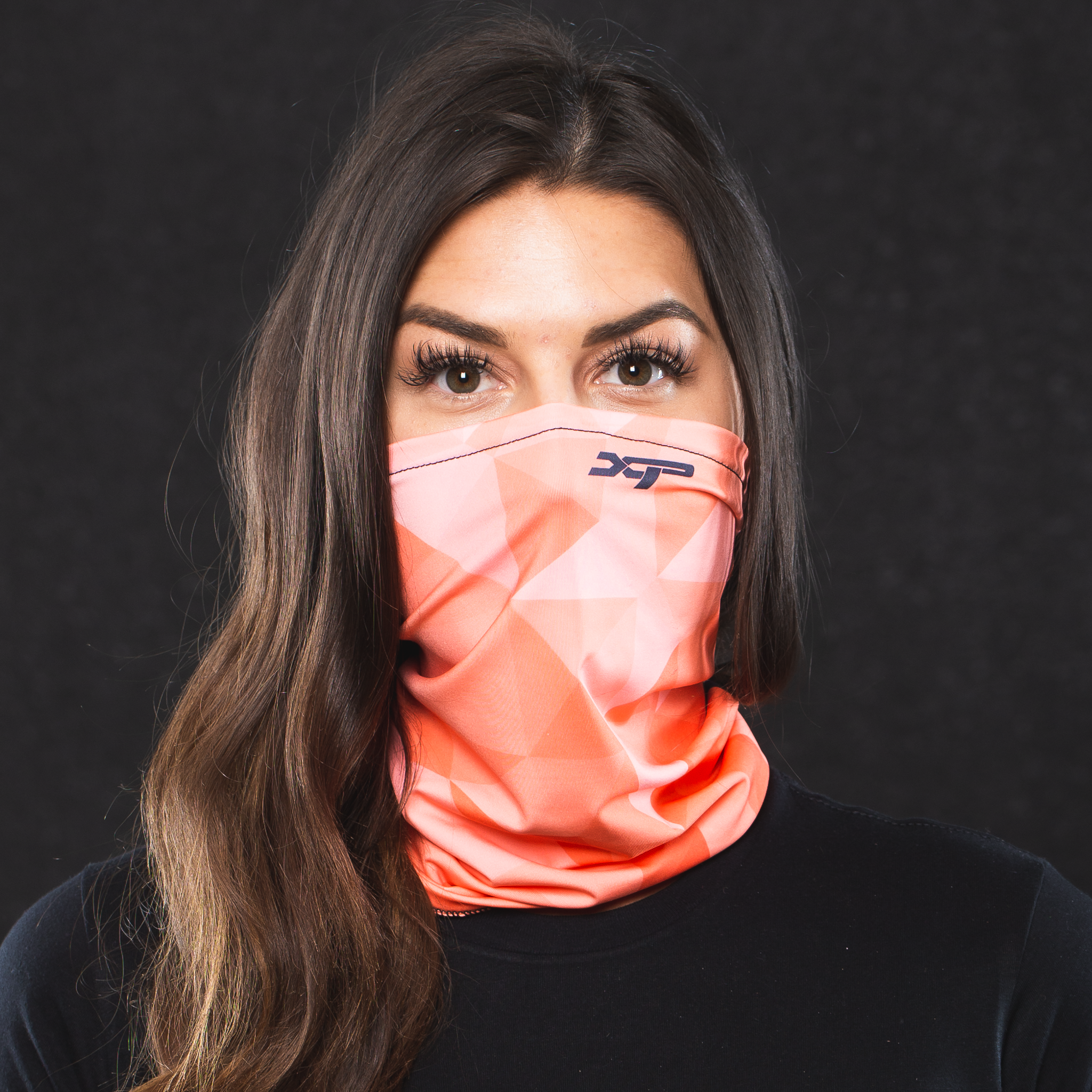 Sublimated Antimicrobial Neck Gaiter in Coral Xtreme Pro Apparel