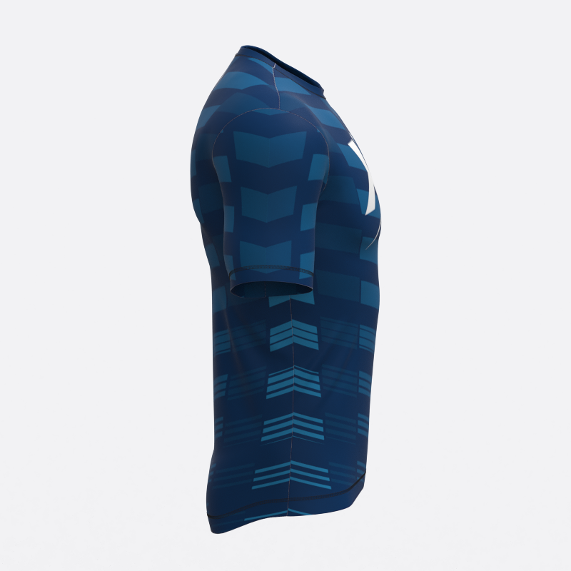 Machine Fully Sublimated Compression Tee in Blue Xtreme Pro Apparel