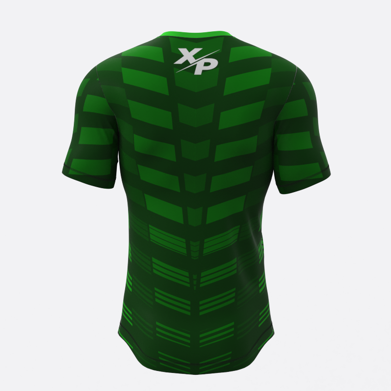 Machine Fully Sublimated Compression Tee in Green Xtreme Pro Apparel