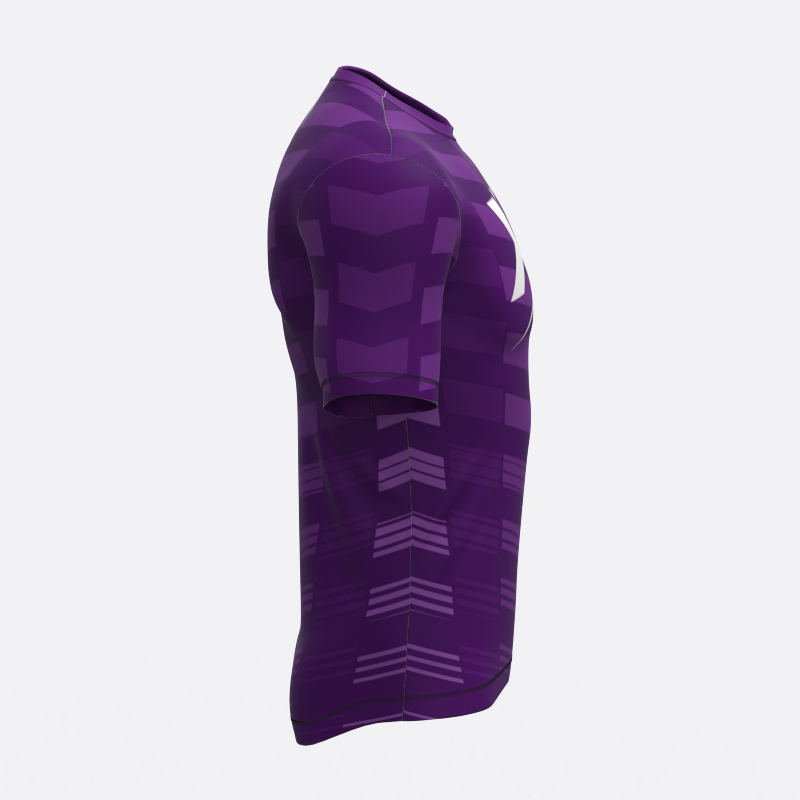 Machine Fully Sublimated Compression Tee in Purple Xtreme Pro Apparel