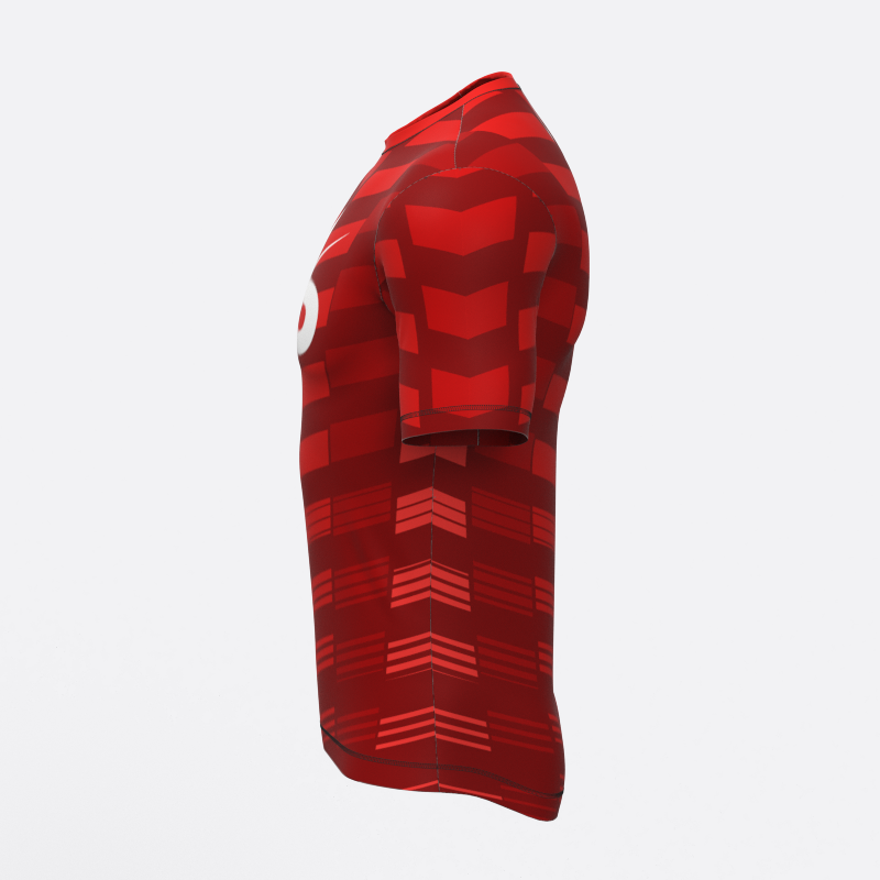 Machine Fully Sublimated Compression Tee in Red Xtreme Pro Apparel