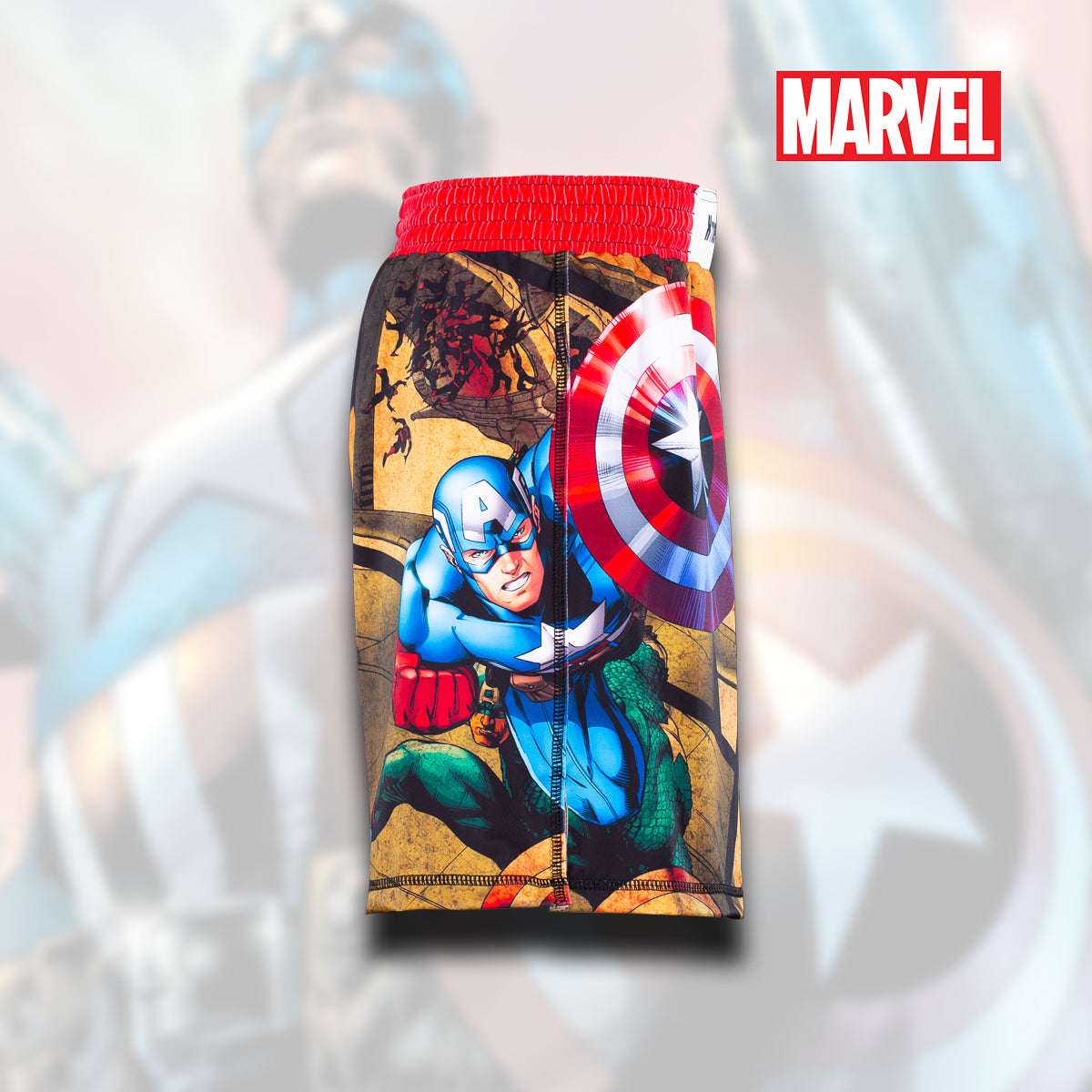 Captain America "The Captain" Fight Shorts Xtreme Pro Apparel