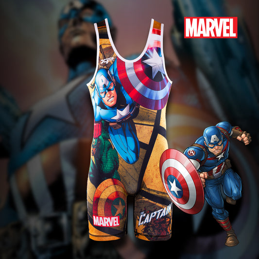 Captain America "The Captain" Singlet Xtreme Pro Apparel
