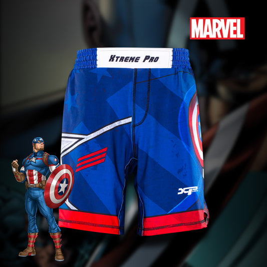 Captain America "Suit" Fight Shorts Xtreme Pro Apparel