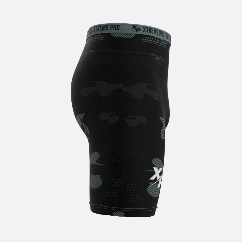 Midnight Camo Compression Shorts in Gray Xtreme Pro Apparel