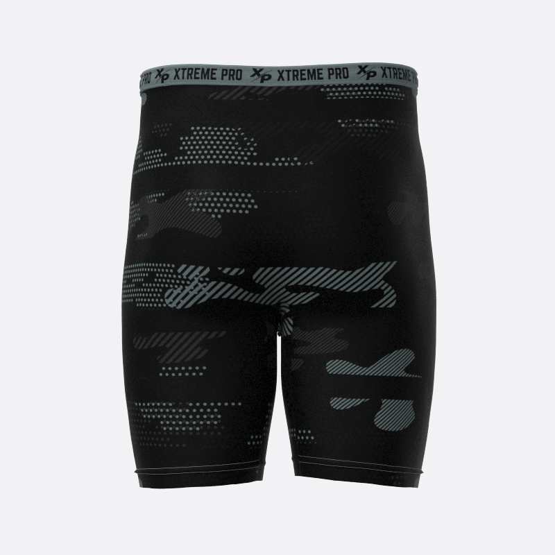 Midnight Camo Compression Shorts in Gray Xtreme Pro Apparel