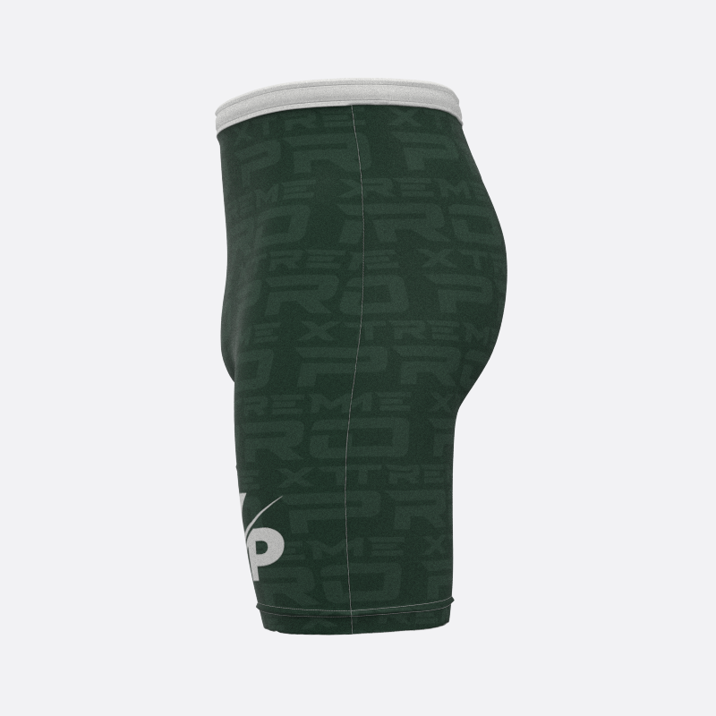 Step & Repeat Compression Shorts in Army Green Xtreme Pro Apparel