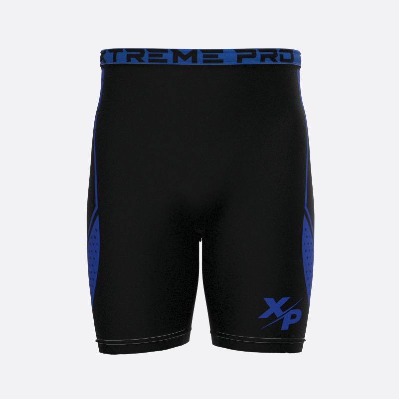 Warrior Compression Shorts in Blue Xtreme Pro Apparel