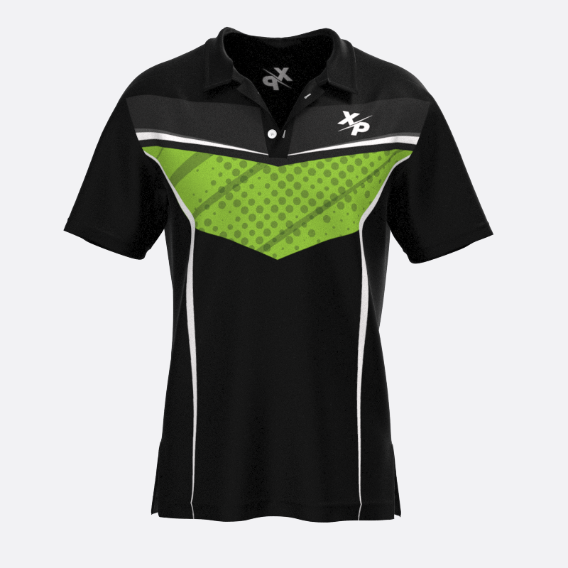 Captain Fully Sublimated Polo in Green Xtreme Pro Apparel