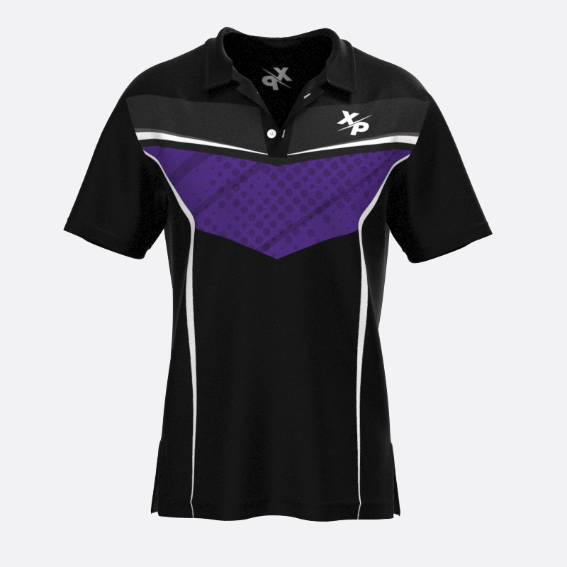 Captain Fully Sublimated Polo in Purple Xtreme Pro Apparel