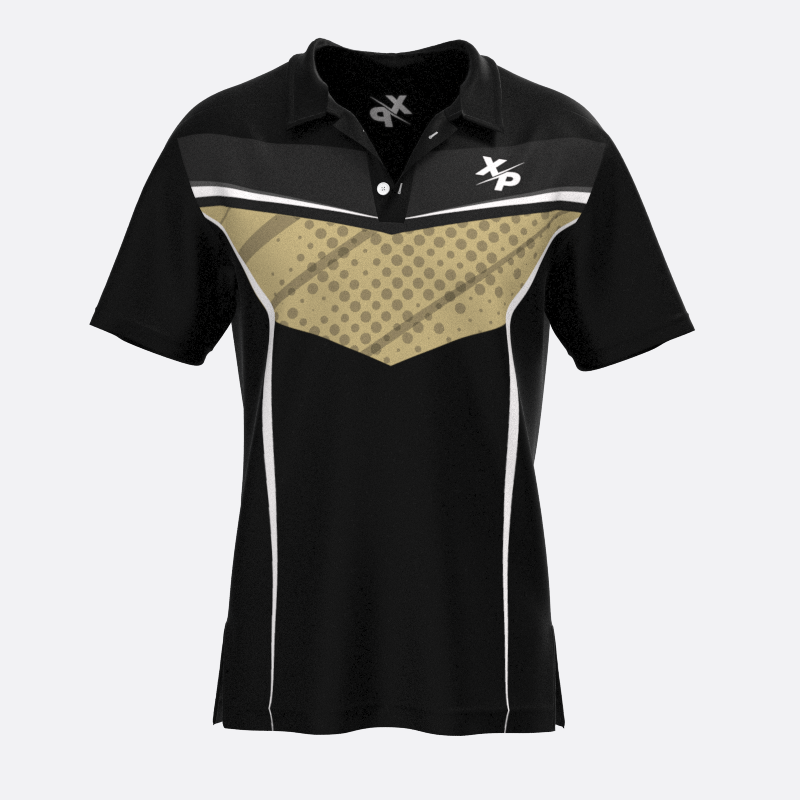 Captain Fully Sublimated Polo in Vegas Gold Xtreme Pro Apparel