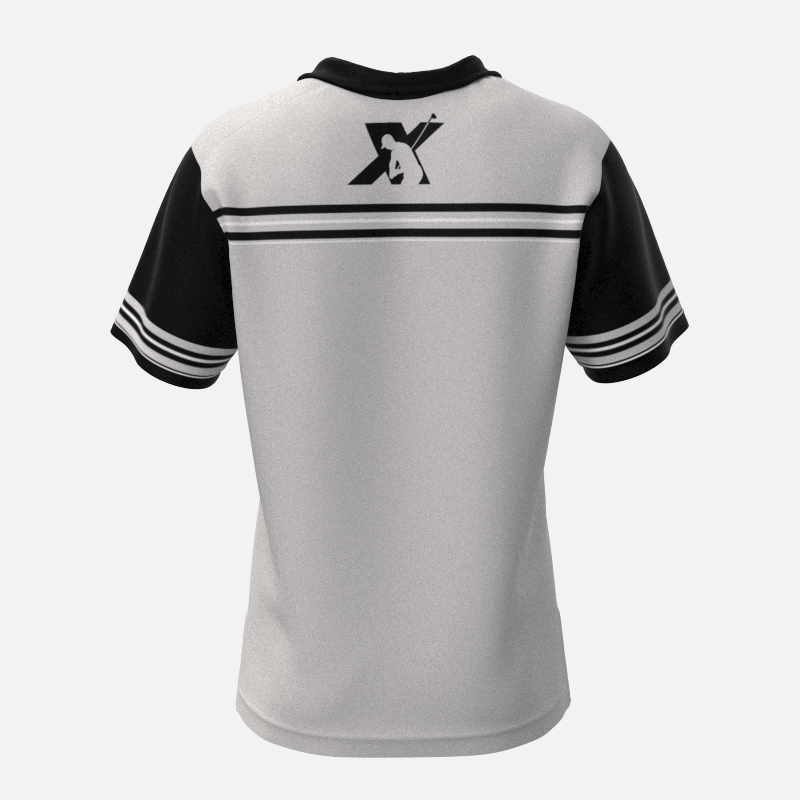 Classic Fully Sublimated Polo in Light Gray Xtreme Pro Apparel