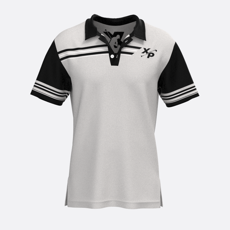 Classic Fully Sublimated Polo in Light Gray Xtreme Pro Apparel