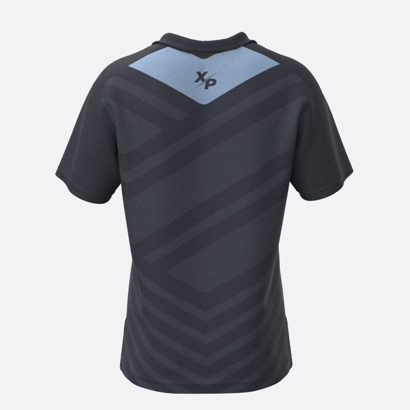 Long Shot Fully Sublimated Polo in Light Blue Xtreme Pro Apparel