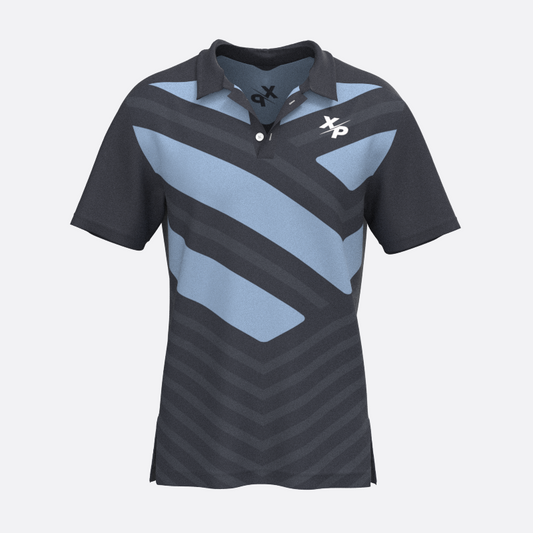 Long Shot Fully Sublimated Polo in Light Blue Xtreme Pro Apparel