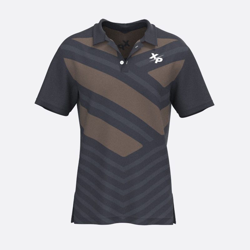 Long Shot Fully Sublimated Polo in Warm Grey Xtreme Pro Apparel
