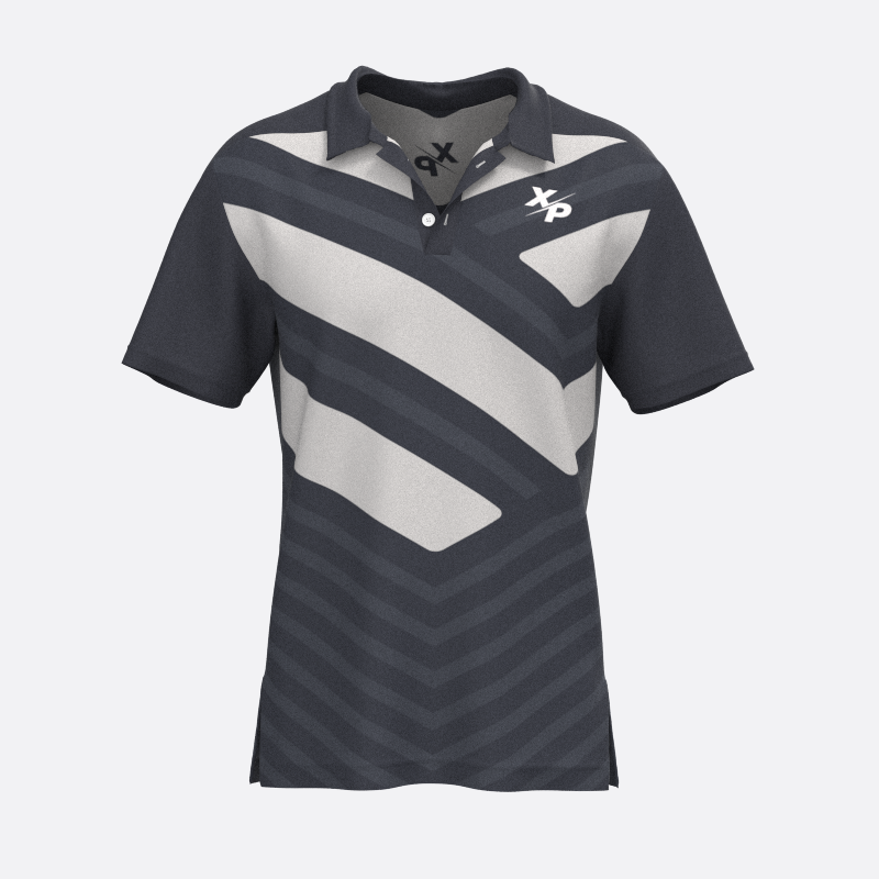 Long Shot Fully Sublimated Polo in White Xtreme Pro Apparel