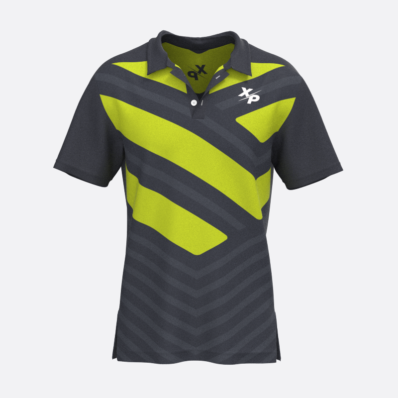 Long Shot Fully Sublimated Polo in Yellow Xtreme Pro Apparel