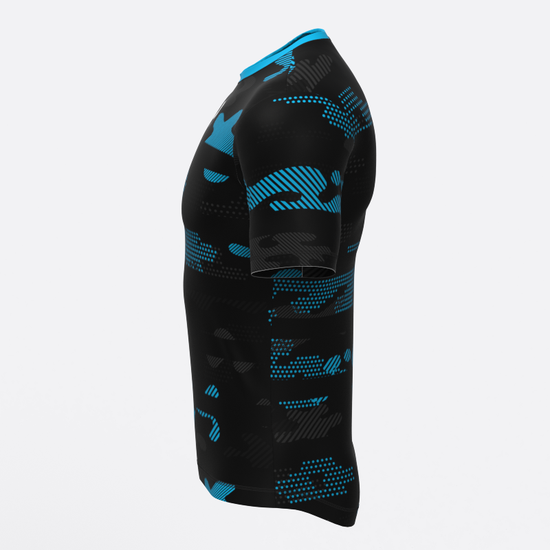 Neon Midnight Camo Compression Tee In Blue Xtreme Pro Apparel