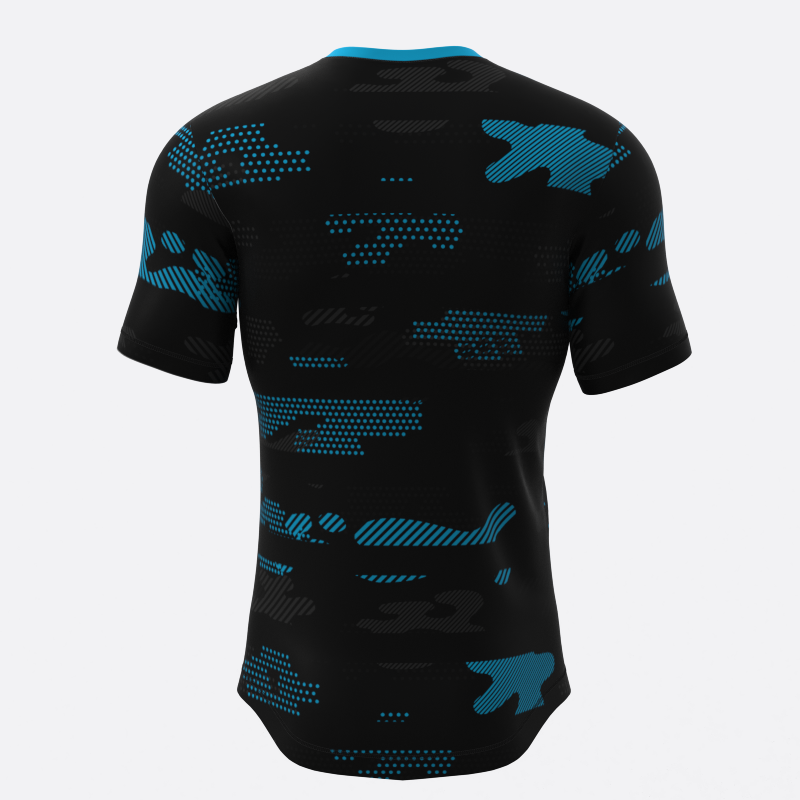 Neon Midnight Camo Compression Tee In Blue Xtreme Pro Apparel