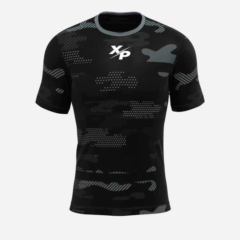 Neon Midnight Camo Compression Tee In Grey Xtreme Pro Apparel