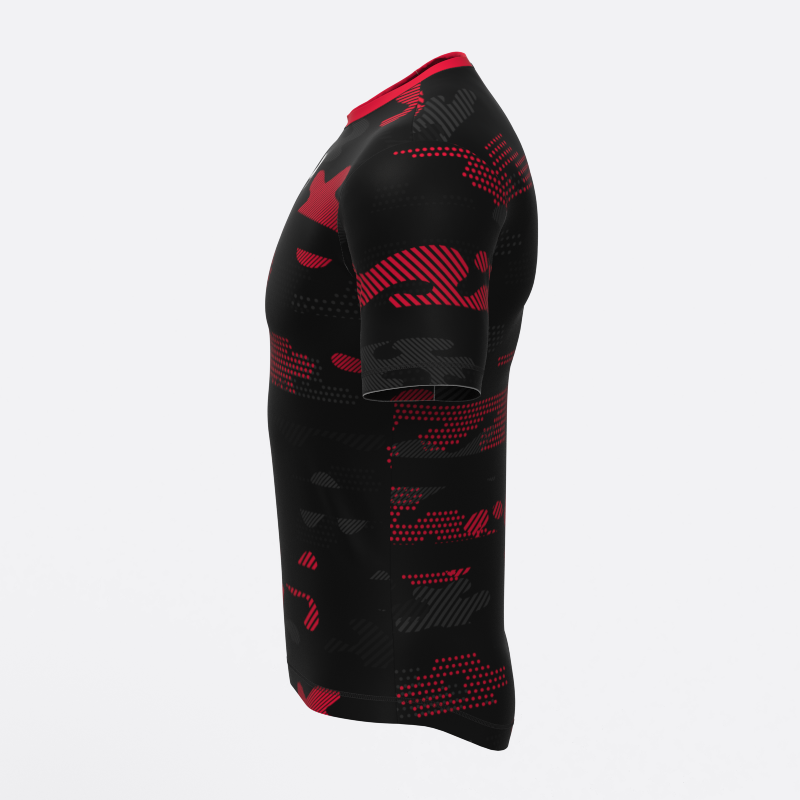 Neon Midnight Camo Compression Tee In Red Xtreme Pro Apparel