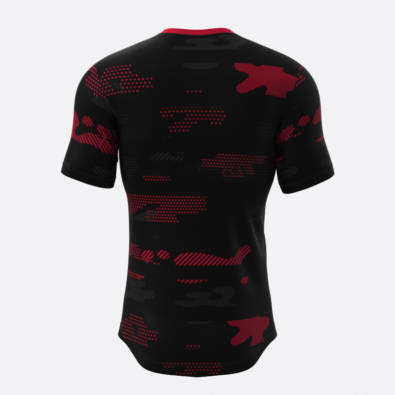 Neon Midnight Camo Compression Tee In Red Xtreme Pro Apparel