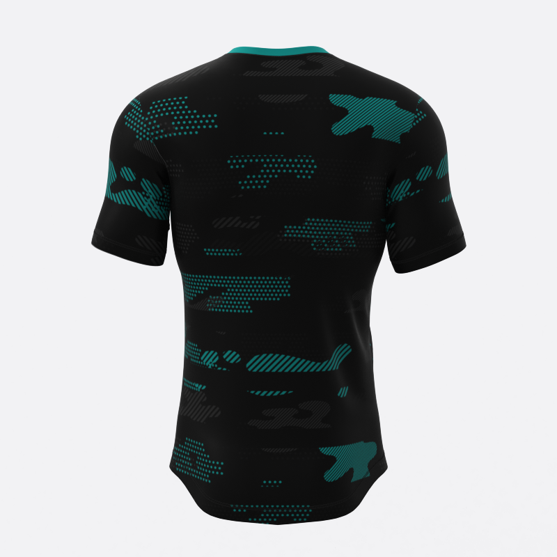 Neon Midnight Camo Compression Tee In Teal Xtreme Pro Apparel