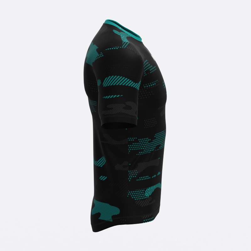 Neon Midnight Camo Compression Tee In Teal Xtreme Pro Apparel